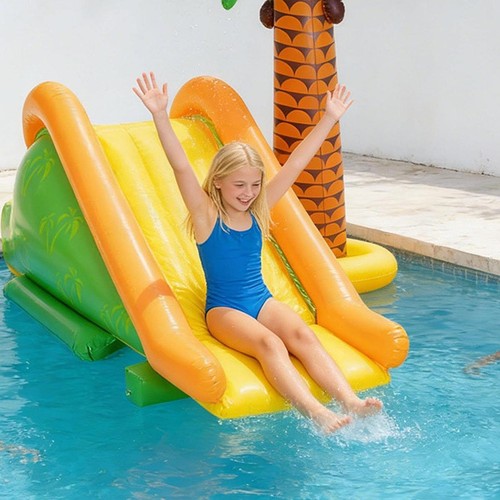 Toboggan gonflable pratique - , et