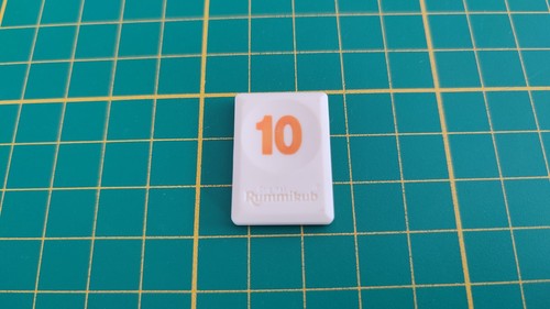 Tuile chiffre orange - 10,