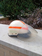 VINTAGE BUCO TRAVELER MOTORCYCLE HALF SHELL HELMET WITH  VISOR