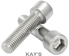 M5 5mm CAP SCREWS ALLEN KEY HEX SOCKET HEAD BOLTS A2 STAINLESS STEEL DIN 912