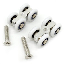 Lot de 2 roulettes pour porte