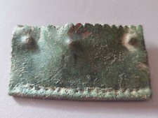 Roman spatha/gladius scabbard chape with leather. A must read description LA144v