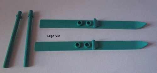Lego 2713 ski - turquoise, +