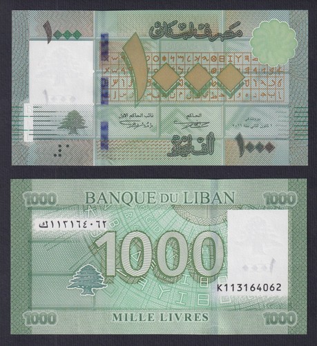 Billet liban 1000 livres - 1000,