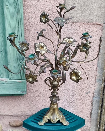Ancien chandelier église - chandelier, 5