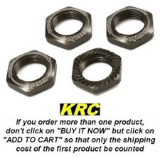 IFW472GM – KYOSHO MP10-MP9 SERRATED WHEEL NUT (GUN METAL) (4) - ECROUS DE ROUES