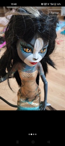 Monster high poupée catty - monster,