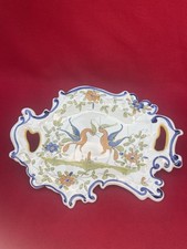 Superbe Plat en Faïence de Martres Signé “La Tolosane” – Peint à la Main