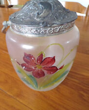 Pot Seau à biscuits avec couvercle decor fleur