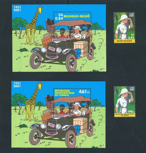 Tintin belgium congo - tintin:, 2001