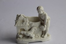 Porcelain Cookie Small Vase Child and Chicken (37595)