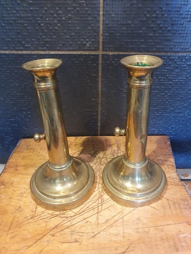 Ancienne paire bougeoirs - ancienne,