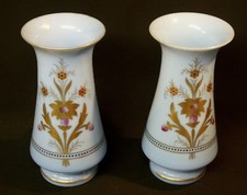 1850 superbe paire vases verre