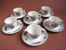 6 Tasses à Café service Vieux Strasbourg Faïencerie Villeroy & Boch