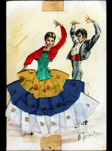 Espagne couple danseuse de - couple, ,