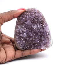 Améthyste Naturelle Brésil : Élégante Petite Géode 370gr 80mm Brésil