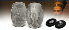 Nefertiti Bust  Djibouti 200 Fr  2023 Antique Finish 3 oz 99,9% silver coin