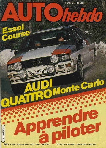 Auto hebdo 254 02 - auto, n°254