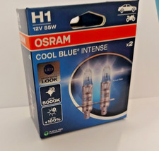 LATEST - OSRAM COOL BLUE H1 H/L BULBS 5000K. 64150CBN-HCB 12V 55W ( 2 BULBS )