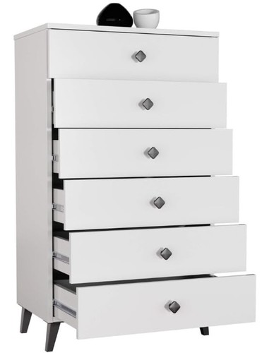 Commode blanche bdw - commode,