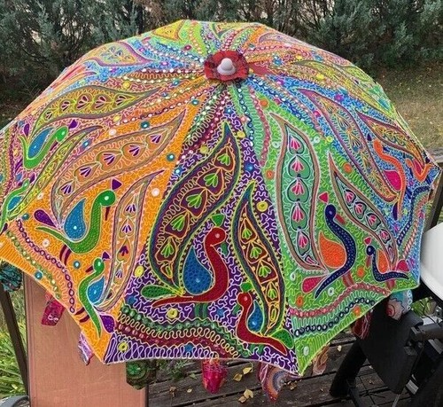 Garden parasol embroidered - parasol,