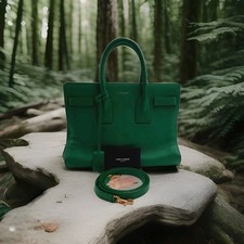 YSL Saint Laurent Sac De Jour 2 Way Green Med Size Shoulder Handbag RRP 3500$. 