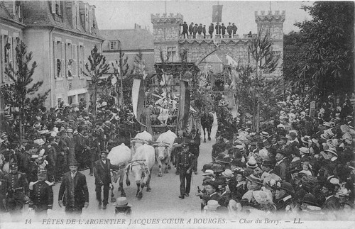 Cpa bourges fete historique - cpa,