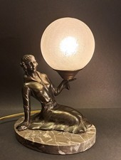 Art Déco - lampe à sujet de