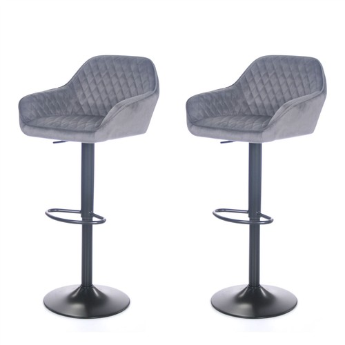 Velours gris barre - velours,