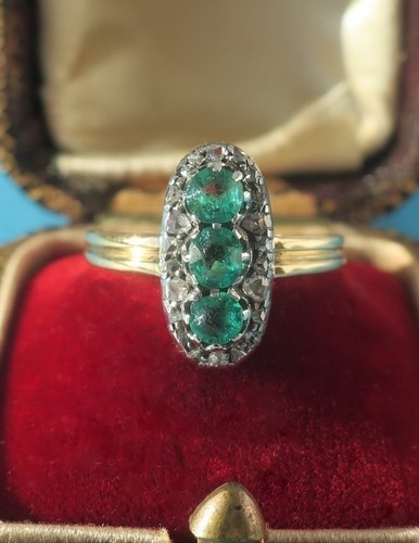 Bague marquise xixe pierres - marquise,