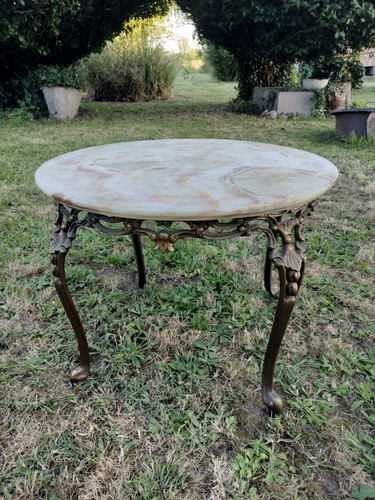 Ancien guéridon table basse - guéridon,