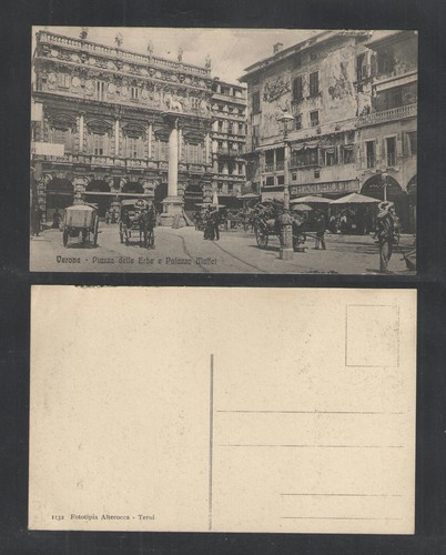 1910s italy verona piazza - italy,