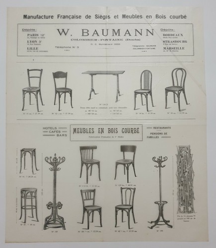 Baumann vers 1900 affiche - baumann,