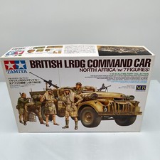 TAMIYA 1/35 plastic model British LRDG command car North African front & 7 dolls