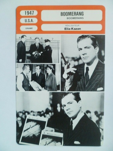 Carte fiche cinema 1947 - carte,