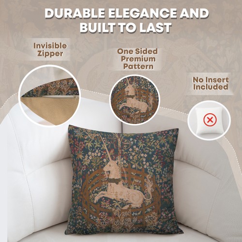Licorne captive throw pillow - licorne,