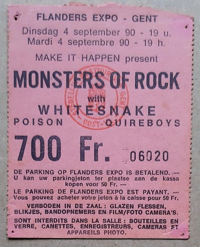 Ticket billet place concert - ticket,