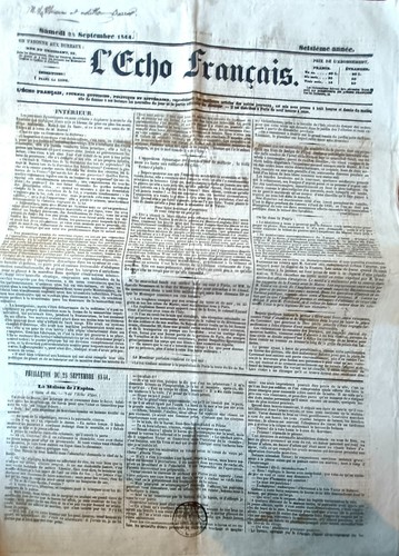 Vieux journal l echo - journal,