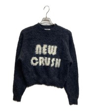 MAISON SPECIAL                    Shaggy Yarn Logo Knit black 21232365103