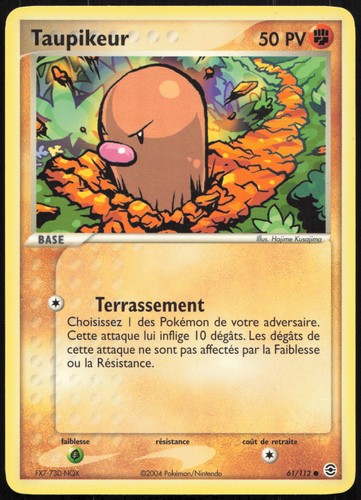 Carte pokémon taupikeur - pokémon,