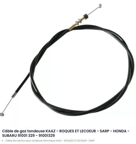 Cable gaz tondeuse - de,