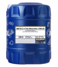 20 Litres MANNOL 4 Temps Moto 10W-40 Huile Moteur 7812 API SN JASO MA/MA2