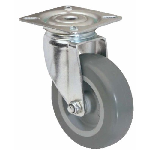 Roulette pivotante sur platine