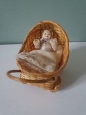 Miniature POUSSETTE en OSIER