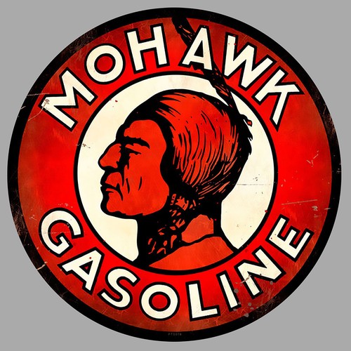 Mohawk gasoline sticker - sticker, vinyle
