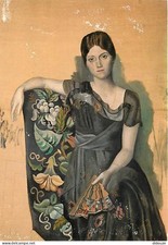 Art - Painting - Pablo Picasso - Portrait of Olga in an Armchair - CPM - See S