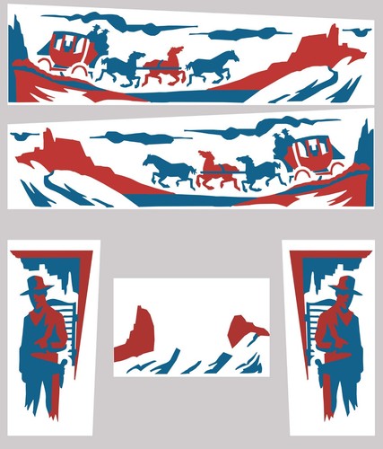 Stickers gottlieb fast draw - gottlieb,