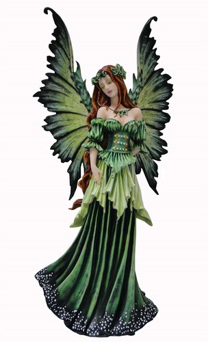 Statuette figurine fée verte