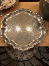 13” Chippendale Sculpted Salver/ Canape and Dessert Tray