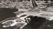 OLD AERIAL PHOTO of ROGER HENRARD ""CHATEAU DE VERSAILLES"" 1949